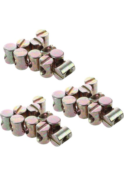 30PCS M6 Namlu Cıvatalar Çapraz Dübel Yuvalı Mobilya Somun Yataklar Için Beşik Sandalyeler (Yurt Dışından)