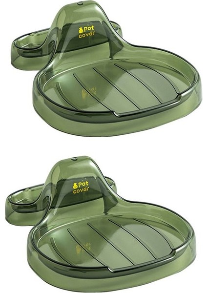 Çok Işlevli Mutfak Spatula Rafı Çok Yönlü Pot Kapağı Kepçe Tutucu Isıya Dayanıklı Pişirme Kaşık Tutucu Kapak Dinlenme A (Yurt Dışından)