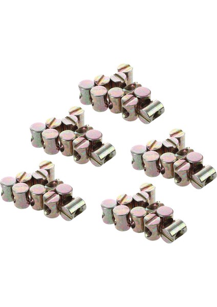 50PCS M6 Namlu Cıvatalar Çapraz Dübel Yuvalı Mobilya Somun Yataklar Için Beşik Sandalyeler (Yurt Dışından)