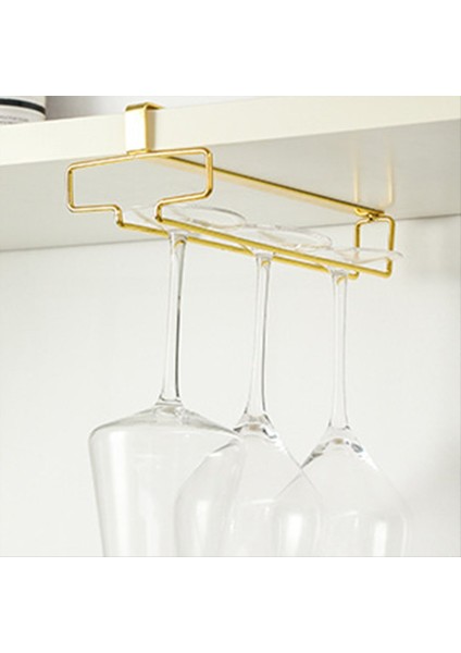 Şarap Camı Rafı Dolap Metal Şarap Tutucu Altında Stemware Raf Asma Şarap Camı Çıkar Raf Organizatör-B (Yurt Dışından) indirimleri