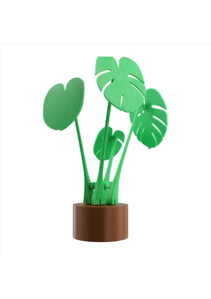 Monstera Plant - Coaster Seti - 3D Baskı - Mıknatısla Bağlı Yapraklar Monstera Plant A (Yurt Dışından) fiyatları