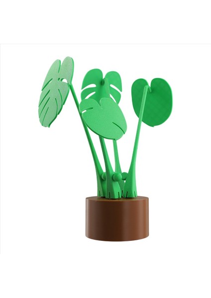 Monstera Plant - Coaster Seti - 3D Baskı - Mıknatısla Bağlı Yapraklar Monstera Plant A (Yurt Dışından) modelleri