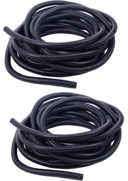 2x 20 Ft Bölünmüş Tel Tezgah Borusu Polietilen Tüp Siyah Renk Kılıf Tüpü 10MM Iç Çap (Yurt Dışından)