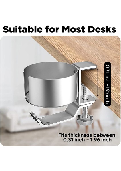 Masaüstü Kahve Fincanı/şişe/kulaklık Için Kulaklık Askı Dökülmesi Dirençli Fincan Tutucu Olan 1 Masa Bardağı Tutucu 2 (Yurt Dışından) indirimleri