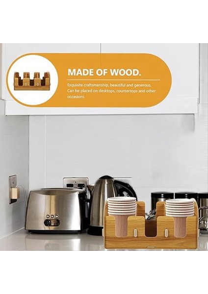 Kağıt Bardak Günlük Kullanım Kupası Organizatör Tezgah Kağıt Kupa Tutucu Günlük Kupa Dispenser Uygun Kupa Tutucu (Yurt Dışından) fırsatları