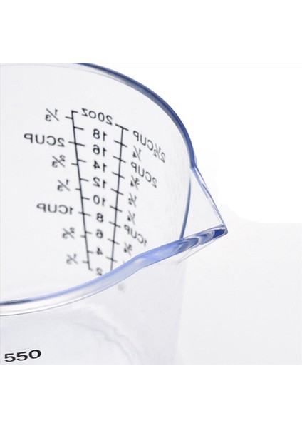 2x Pişirme Aletleri Çift Taraflı Dereceli Plastik Ölçüm Kupası Dereceli Ölçüm Kupası Ölçüm Silindiri 600ML (Yurt Dışından) fırsatları