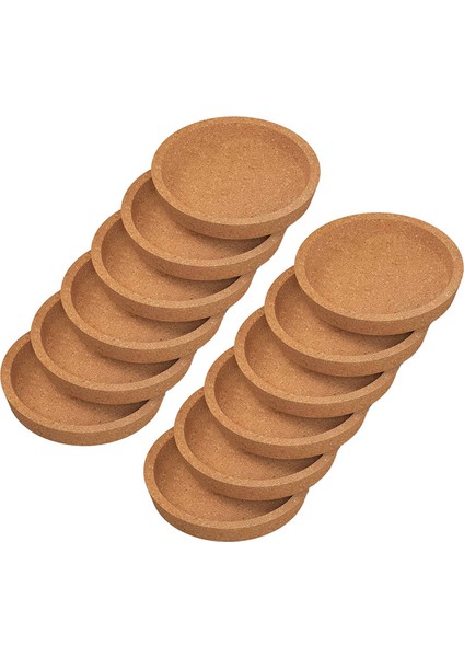 12 Paket Bardak Altlıkları 4 Inç Emici Isıya Dayanıklı Yuvarlak Bardak Altlıkları Ofis Veya Evde Çoğu Tür Kupa Için (Yurt Dışından)