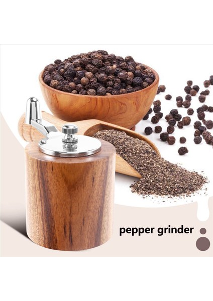 5x Biber Değirmeni Klasik Saplı ve Ayarlanabilir Seramik Rotorlu El Krank Odun Biber Öğütücü (Yurt Dışından) indirimleri