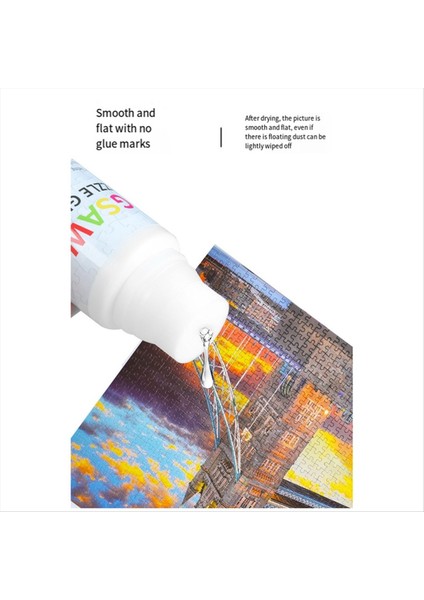 Jigsaw Bulmaca Yapıştırıcısı Sünger Kafalı 60ML Jigsaw Yapıştırıcı Toksik Olmayan ve Hızlı Kuru Bulmaca Mühürleyicisi (Yurt Dışından) modelleri