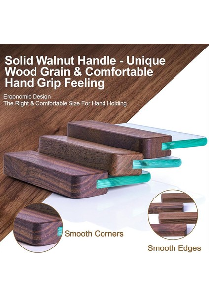 Cam Slicker Ceviz Saplı Deri Cam Burnisher Profesyonel Blok Düzeltme Aracı (Yurt Dışından) fiyatları