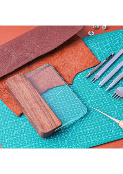 Cam Slicker Ceviz Saplı Deri Cam Burnisher Profesyonel Blok Düzeltme Aracı (Yurt Dışından) modelleri