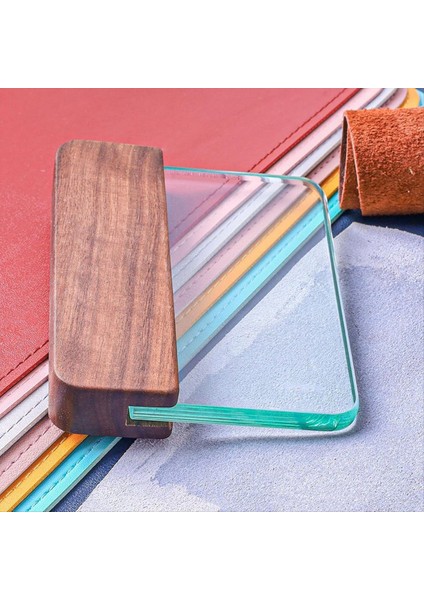 Cam Slicker Ceviz Saplı Deri Cam Burnisher Profesyonel Blok Düzeltme Aracı (Yurt Dışından) indirimleri