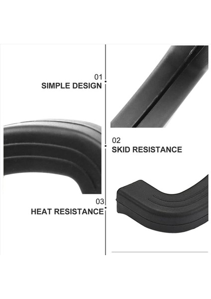 2x Silikon Tencere Kolları Tutucu Parmak Koruyucu Tencere Tutucusu Isıya Dayanıklı Silikon Kelepçe Sapı Tavalar Için Kapak Kapağı (Yurt Dışından) modelleri