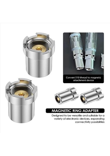 Konektörler 510 Adaptör Manyetik Adaptör Iş Parçacığı Adaptör Kiti (16PCS) (Yurt Dışından) fiyatları