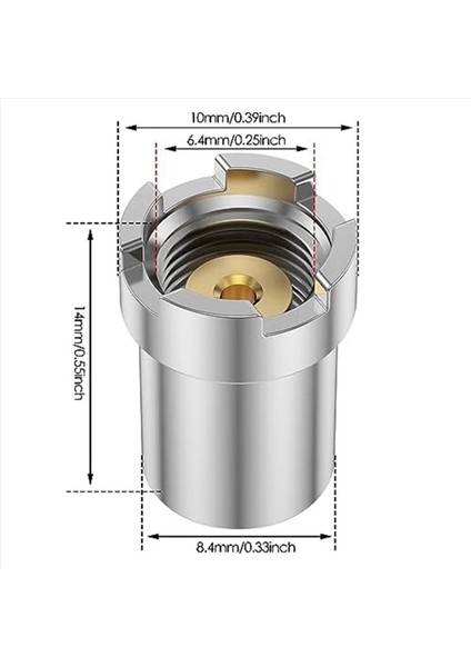 Konektörler 510 Adaptör Manyetik Adaptör Iş Parçacığı Adaptör Kiti (16PCS) (Yurt Dışından) modelleri