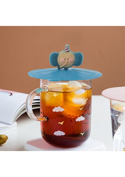 Silikon Kupa Kapakları Karikatür Cam Kupa Kapağı Yeniden Kullanılabilir Tütsül Anti Kupa Kapakları Kupalar Hayvan Yolu Sıcak Içki Kupası Kapakları 6 Pcs (Yurt Dışından) indirimleri