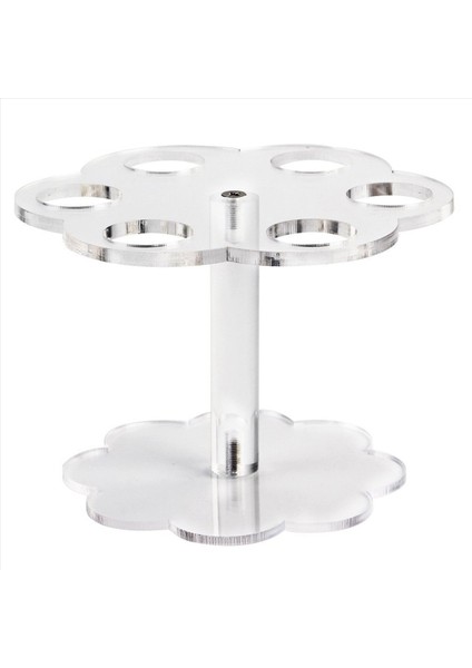 4pcs 6 Delik Akrilik Dondurma Koni Standı Tutucu Şeffaf (Yurt Dışından) modelleri