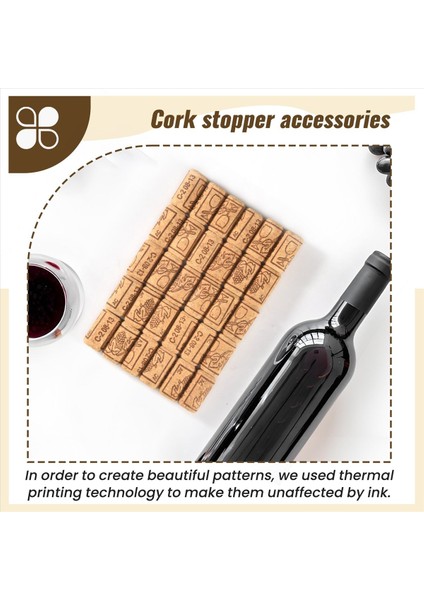 Şarap Mantıkları Ahşap Cork Şarap Şişeleri Dıy Dekorasyon ve Hobiler Için Ahşap Şarap Müşterileri Için Doğal Mahkemeler Için Cork (Yurt Dışından) indirimleri