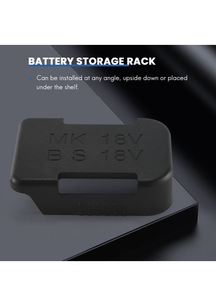 5pcs Pil Depolama Rafı Pil Tutucu Makita 18V Sabitleme Cihazları (Siyah) (Yurt Dışından) fırsatları