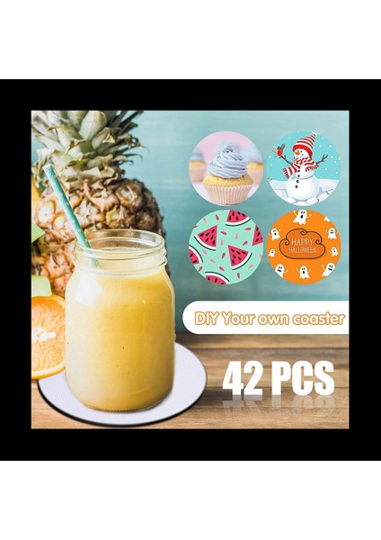 Yuvarlak Süblimasyon Boş Coaster Süblimasyon Boş Coaster Süblimasyon Isı Transfer Coaster Sıcak Preslenmiş Coaster 84PCS (Yurt Dışından) fırsatları