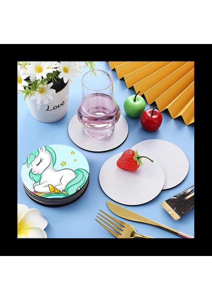 Yuvarlak Süblimasyon Boş Coaster Süblimasyon Boş Coaster Süblimasyon Isı Transfer Coaster Sıcak Preslenmiş Coaster 84PCS (Yurt Dışından) indirimleri