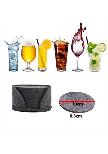 50PCS Yuvarlak Keçe Coaster Yemek Masası Koruyucusu Ped Isıya Dayanıklı Bardak Mat Kahve Çayı Sıcak Içecek Kupa Placemat Sarı (Yurt Dışından) fiyatları