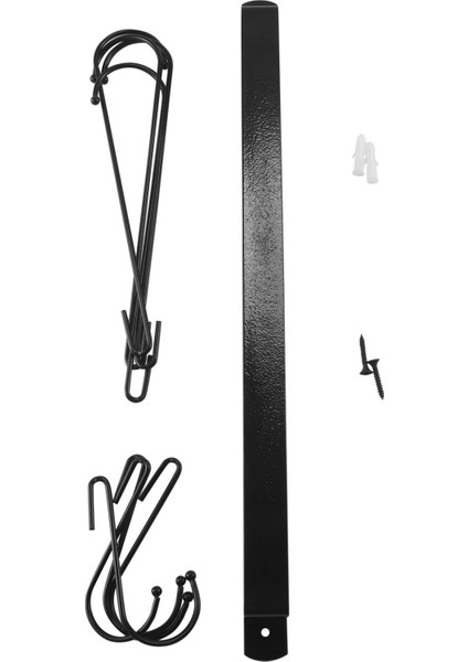 Kahve Kupa Rafı Esnek Kancalarla Duvara Monte Kahve Fincanı Tutucu Kupalar Çay Fincanları Mutfak Eşyaları (16 Inç/siyah) (Yurt Dışından)