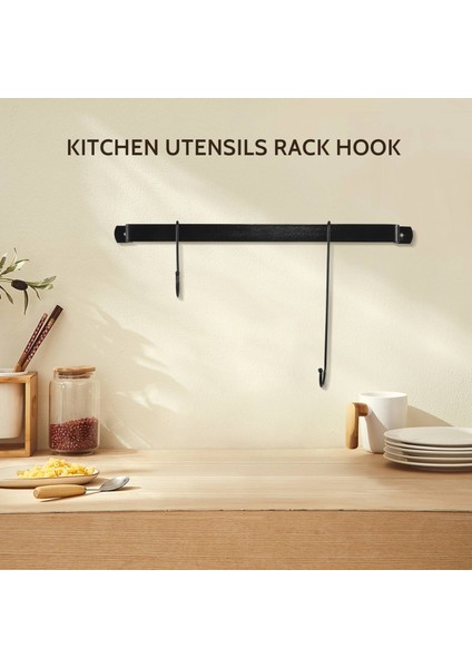 Kahve Kupa Rafı Esnek Kancalarla Duvara Monte Kahve Fincanı Tutucu Kupalar Çay Fincanları Mutfak Eşyaları (16 Inç/siyah) (Yurt Dışından) fiyatları