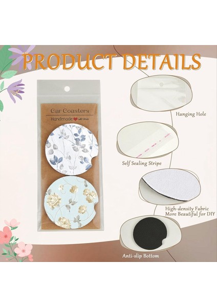 Süblimasyon Arabası Coaster Boş Set 200PCS 2 76 Inç Boş Süblimasyon Coaster 100 Yapıştırıcı Torba ve Ekran Kartı Kahverengi (Yurt Dışından) fırsatları