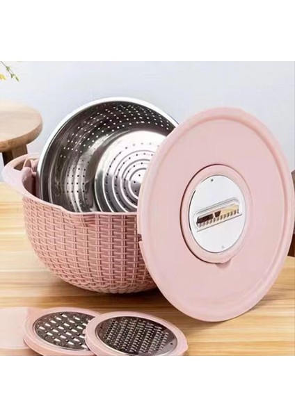 Gıda Süzgeçleri ve Kolanlar Makarna Süzgeç Pirinç Süzgeç Meyve Temizleyici Salata Salata Süzgeçleri Mutfak Pembe (Yurt Dışından)