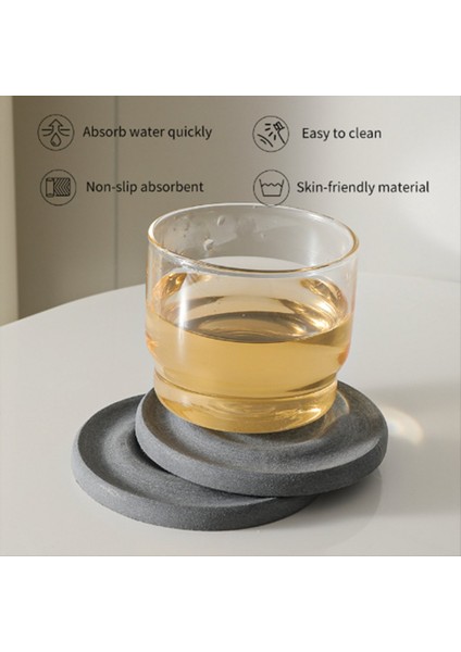 6 Adet Anlık Kuru Taş Bardak Altlıkları Içecekler Için Doğal Diyatomlu Toprak Masa Bardak Altlıkları Kurutma Taş Emici Bardak Altlıkları (Yurt Dışından) indirimleri