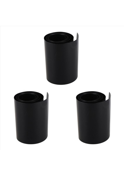 3x Pvc Isı Büzülme Tüp Sargısı Rc Pil Paketi Lipo Nımh Nıcd (2m 120MM Siyah) (Yurt Dışından)