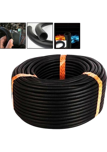 1X30M Bölünmüş Tezgah Teli Koruyucu Tüp Boru Hortumu Kapak Elektrik Kablosu 1/4 Inç (Yurt Dışından) fırsatları