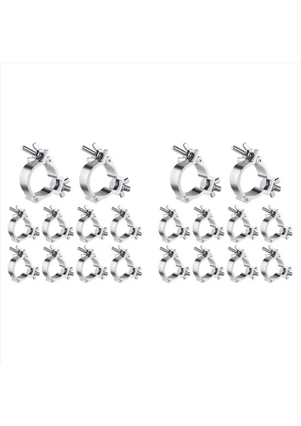 20PCS 2 Inç Kafes O Kelepçeler Alüminyum Aşamalı Işık Kelepçeleri Kafes Için 220LB LED Par Işık Kelepçeleri 48-51MM Od Tüp / Boru Için (Yurt Dışından)