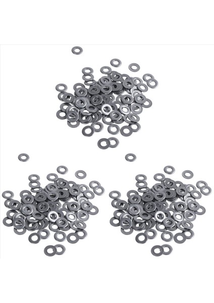 300PCS M3 3 mm Metrik 304 Paslanmaz Çelik Düz Yıkayıcı (Yurt Dışından)