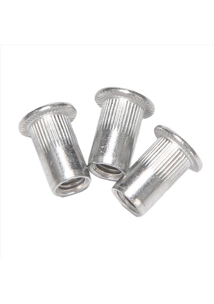 M5 Alüminyum Düz Kafa Perçin Somun Ekleme Somunları Gümüş Ton 60PCS (Yurt Dışından) indirimleri