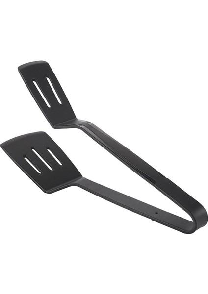 Silikon Mutfak Maşaları Spatula Maşa Barbekü Kelepçesi Için Paslanmaz Çelik Çekirdek ile Set Flipping Balık Kızarmış Biftek Kelepçe Siyah (Yurt Dışından) fırsatları