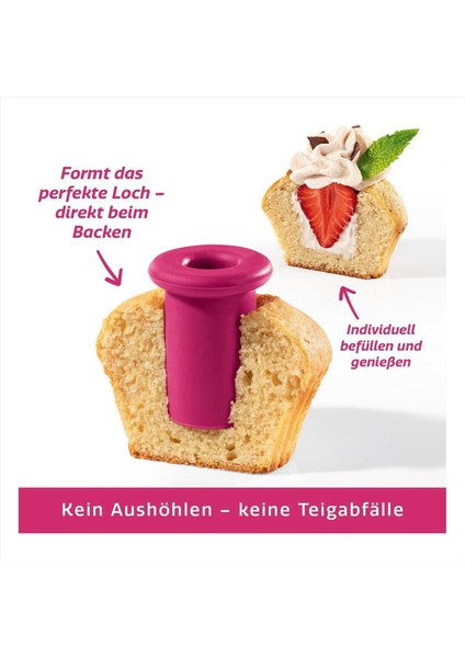 Muffin Kek Deliği Diy Pasta Cupcake Özetini Kaldırın Piston Kesici Pişirme Dekorasyon Kazma Delikleri 6pcs (Yurt Dışından) modelleri