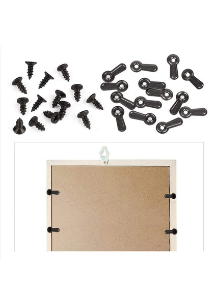 600 Resim Turn Düğmesi Bağlantı Taşıyıcıları Fotoğraf Çerçevesi Donanımı ve Zanaat Asma Çizim Siyah Için 600 Vida (Yurt Dışından) fiyatları