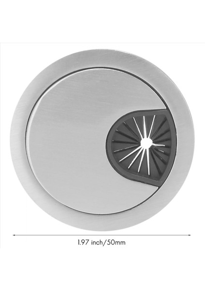 4x Pc Bilgisayar Paslanmaz Çelik Dış Çapı 50MM Masa Gromet Kablo Deliği Kapağı (Yurt Dışından)