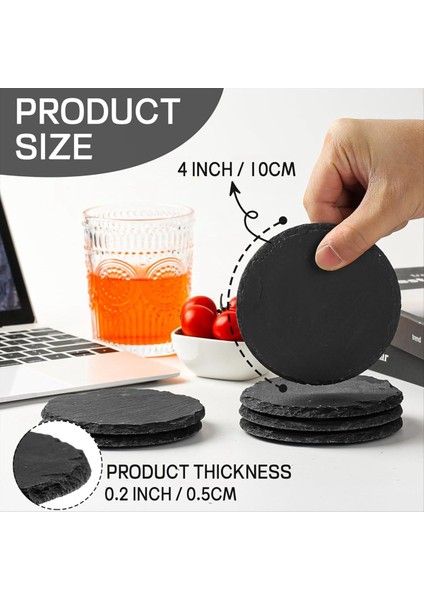 Taş Coaster 10CM Yuvarlak Cam Coaster Içecekler Kupalar Çubuklar Gözlükler Için Uygun Pratik Standı (Yurt Dışından) fiyatları