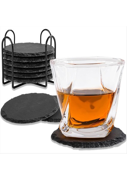 Taş Coaster 10CM Yuvarlak Cam Coaster Içecekler Kupalar Çubuklar Gözlükler Için Uygun Pratik Standı (Yurt Dışından) modelleri