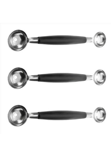 3x Çift Uçlu Başlı Meyve Icecream Top Kaşık Kavun Baller Parisienne Kepçe 30MM (Yurt Dışından)