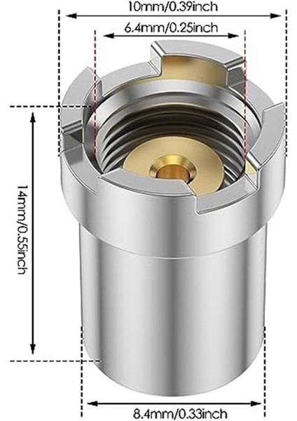 Konektörler 510 Adaptör Manyetik Adaptör Iş Parçacığı Adaptör Kiti (20PCS) (Yurt Dışından) modelleri