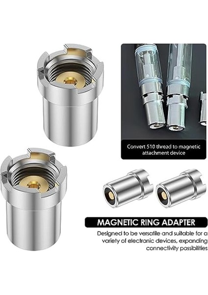 Konektörler 510 Adaptör Manyetik Adaptör Iş Parçacığı Adaptör Kiti (20PCS) (Yurt Dışından) indirimleri