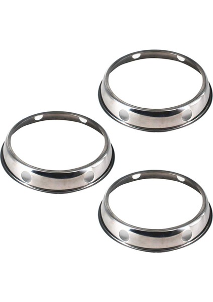 3x Universal Wok Pan Destek Rafı Standı Wok Ring/ Yuvarlak Bottom Rafı Gaz Sobası Fry Tavan Mutfak Için Evrensel Boyut (Yurt Dışından)