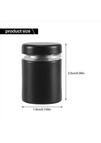 8 Paket Standoff Vidaları 3/4 x 1 Inç Siyah Işaretler Akrilik Resim Çerçevesi Reklam Vidaları Kiti Kiti (Yurt Dışından)