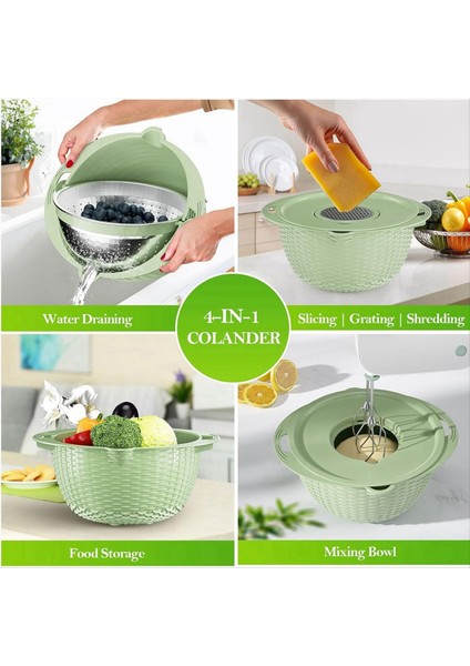 Karıştırma Kasesi Seti - Mutfak Gıda Süzgeçleri ve Kolanlar Için Süzgeçler Makarna Süzgeç Ana Sayfa Essential A (Yurt Dışından) indirimleri