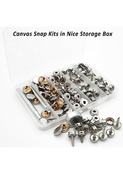 Canvas Snap Kit 40 Set Deniz Sınıfı Tekne Kapağı Snap Snap Taşıyıcılar Paslanmaz Çelik Snap Kit Tekne Kapağı Mobilya Için (Yurt Dışından) fırsatları
