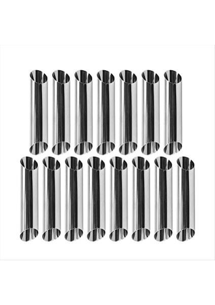 Brioche Ekmek Somun Cannoli Tüpleri Paslanmaz Çelik Cannoli Formları 15 Pcs Yapışmaz Krem Korsası Danimarka Pasta Kol (Yurt Dışından)